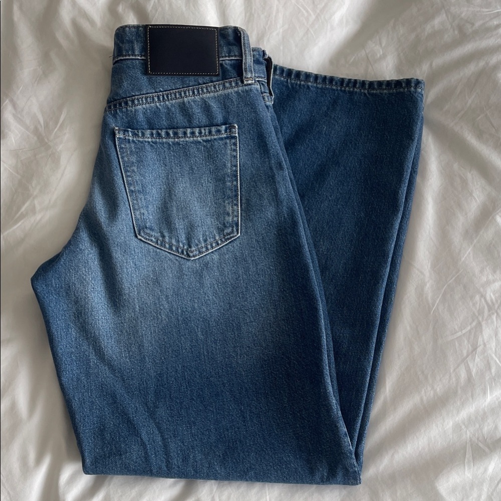 Banana Republic High Rise Rigid Wide Leg Jeans Petite